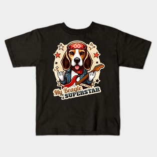 Beagle Rockstar Kids T-Shirt